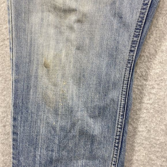 Levi's Strauss 514 Jeans Mens Size 38 X32 (40x31) Distressed Grunge Straight Fit - Picture 3 of 16